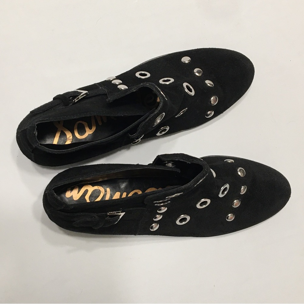 Sam Edelman Black Suede Studded Boots - Picture 10 of 15